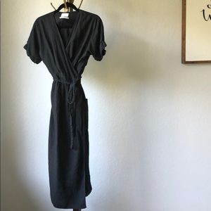 Urban Outfitters black wrap dress